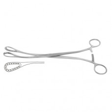 Saenger Placenta and Ovum Forcep Curved Stainless Steel, 27 cm - 10 3/4"